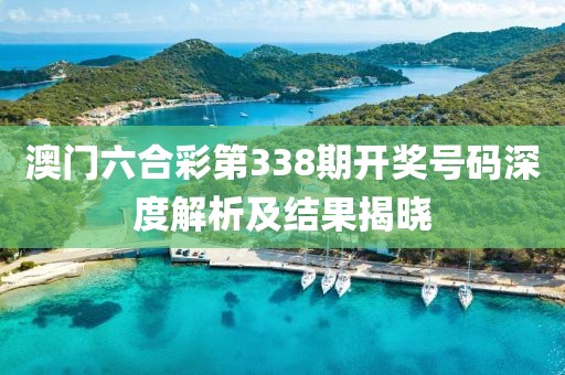澳门六合彩第338期开奖号码深度解析及结果揭晓