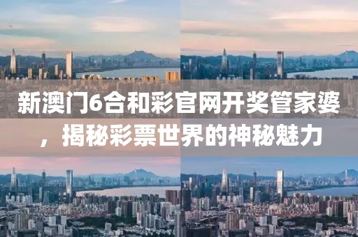 新澳门6合和彩官网开奖管家婆，揭秘彩票世界的神秘魅力