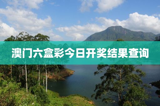 澳门六盒彩今日开奖结果查询