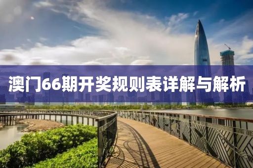 澳门66期开奖规则表详解与解析