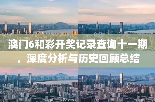 澳门6和彩开奖记录查询十一期，深度分析与历史回顾总结
