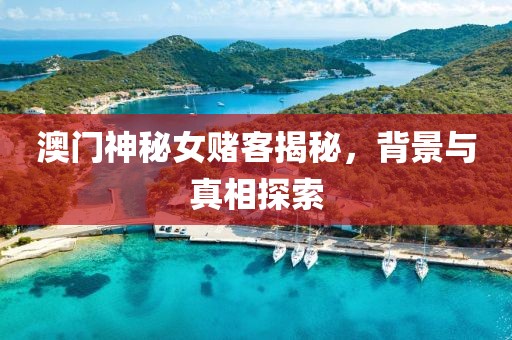 澳门神秘女赌客揭秘，背景与真相探索