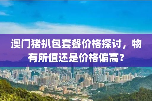澳门猪扒包套餐价格探讨，物有所值还是价格偏高？