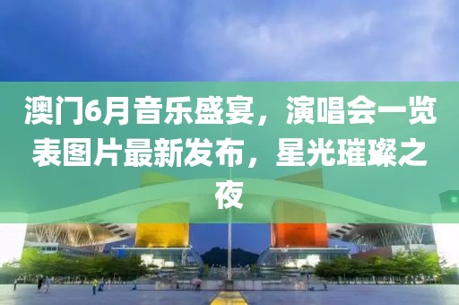 澳门6月音乐盛宴，演唱会一览表图片最新发布，星光璀璨之夜