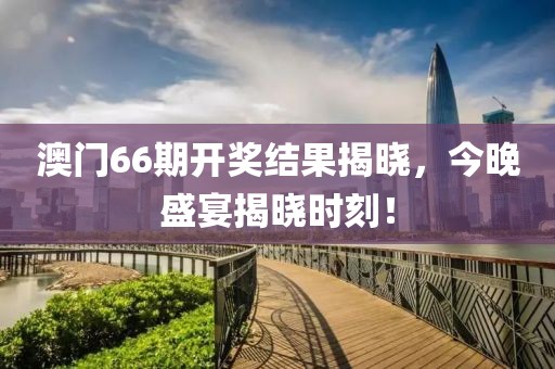 澳门66期开奖结果揭晓，今晚盛宴揭晓时刻！