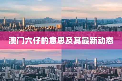 澳门六仔的意思及其最新动态