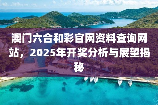 澳门六合和彩官网资料查询网站，2025年开奖分析与展望揭秘
