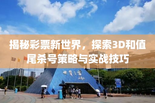 揭秘彩票新世界，探索3D和值尾杀号策略与实战技巧
